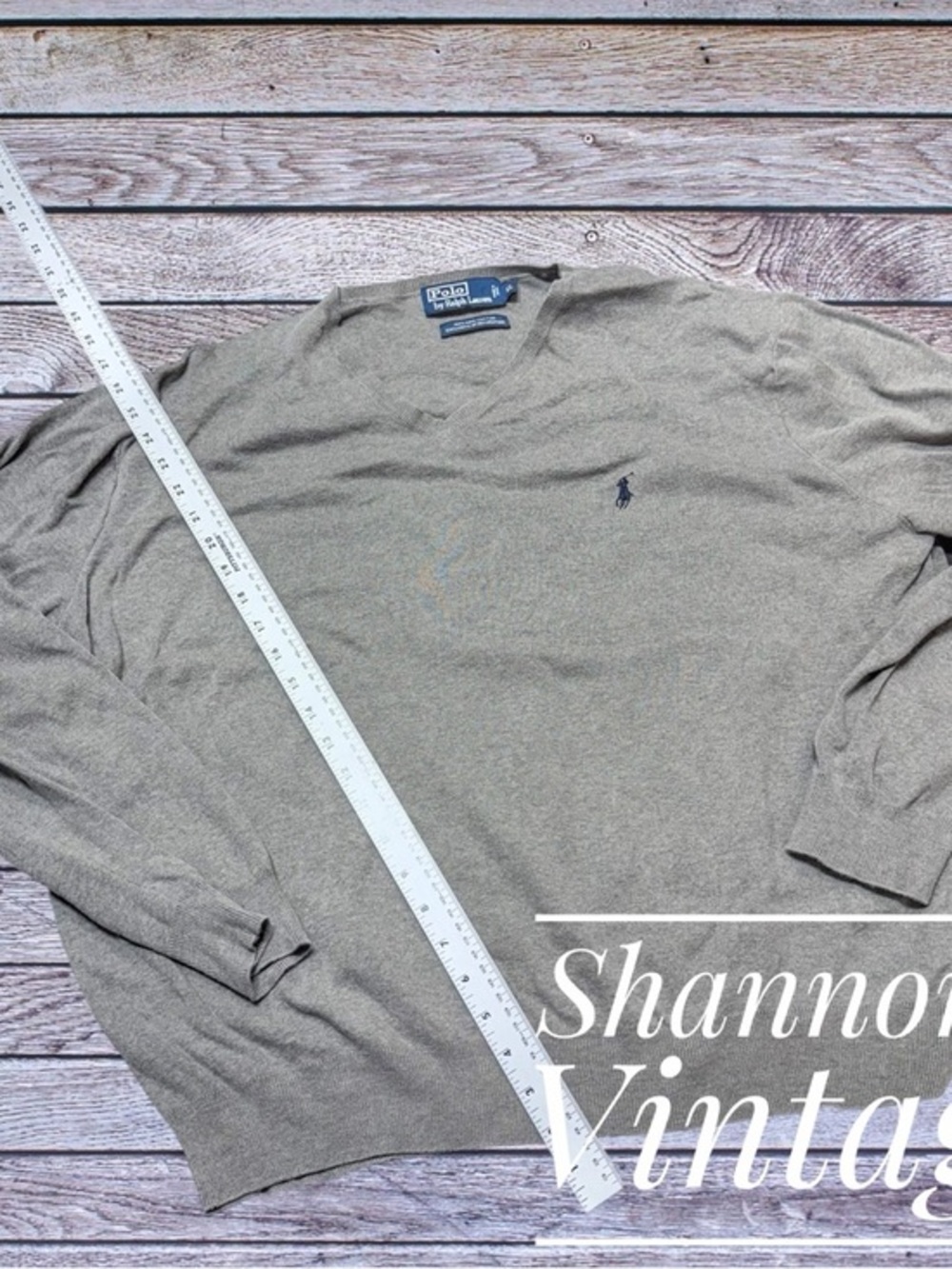 Polo Ralph Lauren Men’s Sz XL 100% Pima Cotton V neck Pullover Sweater A51